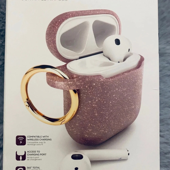 Tech Rebellion Apple Airpods Silicone Protective Case & Ring - Picture 6 of 6